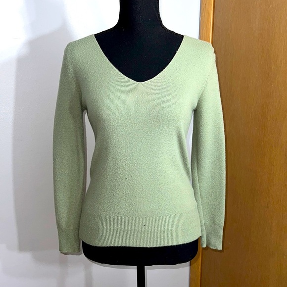 Philosophy Sweaters - PHILOSOPHY Sage Green V-Neck Sweater